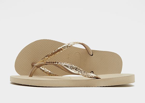 Havaianas Slim Glitter Flip Flops brown