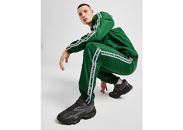 Lacoste Taped Taffeta Track Pants green