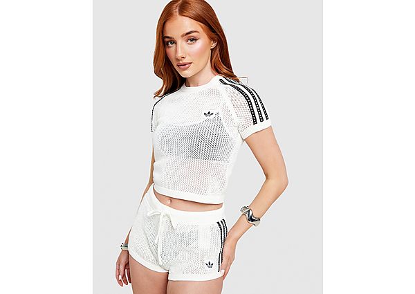 adidas Originals Crochet Slim T-Shirt white