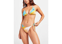 Calvin Klein Swim Marble Tie Bikini Bottoms yellow
