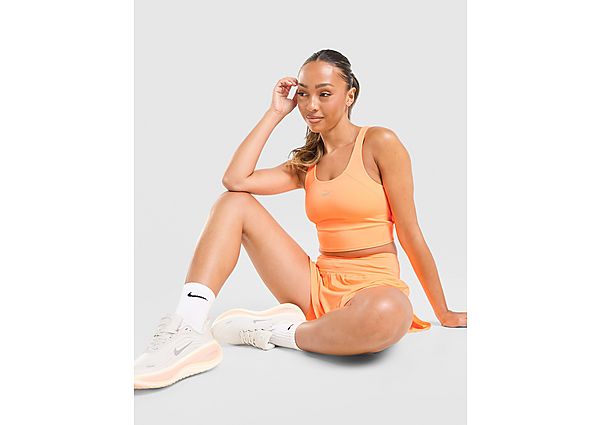 Nike Running Tempo Crop Sports Bra Orange