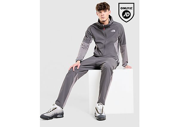 The North Face Performance Woven Full Zip Hooded Jacket grey