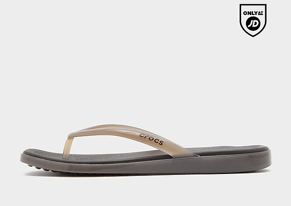 Crocs Miami Square Jelly Flip Flops grey