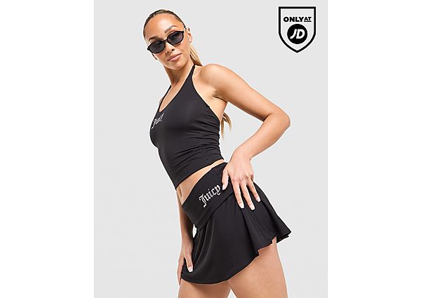 JUICY COUTURE Jersey Fold Over Skirt black