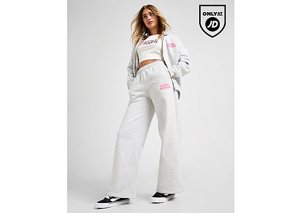 Unlike Humans Bubble Wide Leg Joggers grey