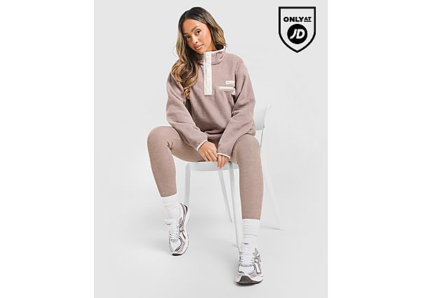 Columbia Helvetia Crop Fleece Top brown