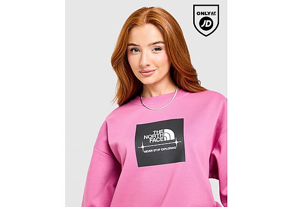 The North Face Black Box Crew Sweatshirt pink