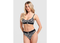 Calvin Klein Underwear Zebra Print Thong black