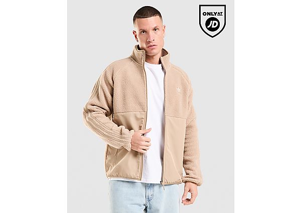 adidas Originals Sherpa Full Zip Fleece brown
