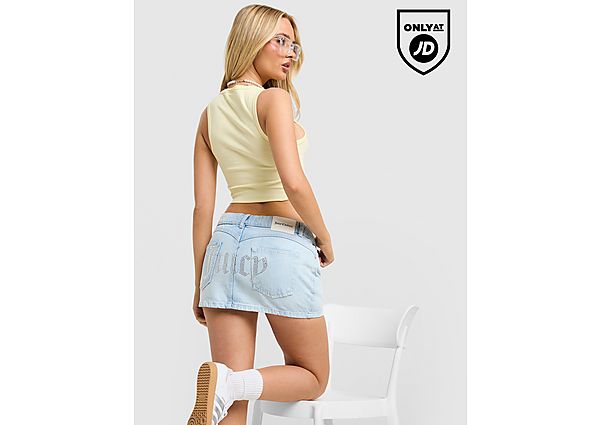 JUICY COUTURE Denim Mini Skirt blue