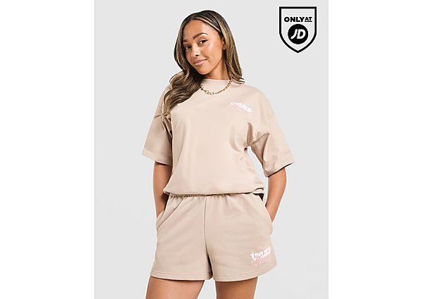 Unlike Humans Served Shorts Beige