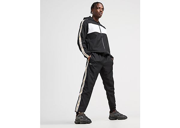 Lacoste Taped Taffeta Track Pants black