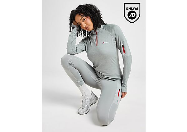 Berghaus Woven Pocket 1/4 Zip Top grey