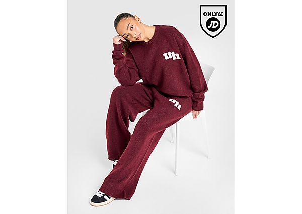 Unlike Humans Knit Joggers red