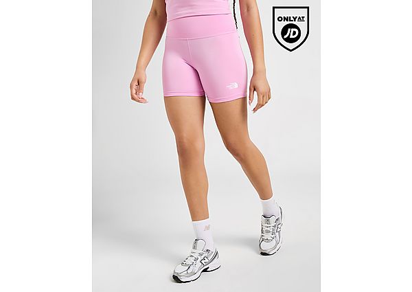 The North Face High Waist Cycle Shorts pink