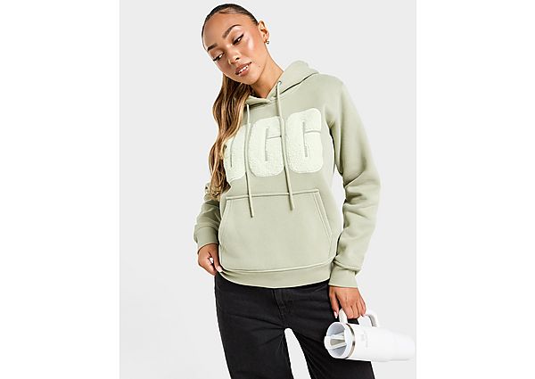 UGG Fuzzy Logo Hoodie green