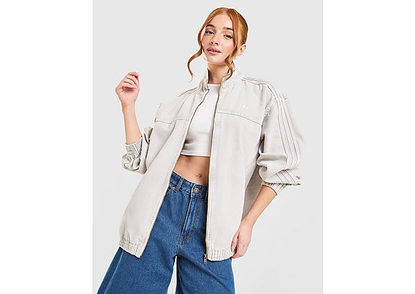adidas Originals Oversized Denim Firebird Track Top grey