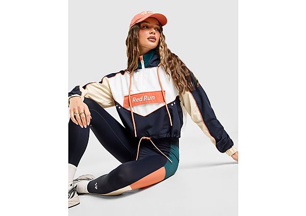 Red Run Activewear Elements Crop Windbreaker blue