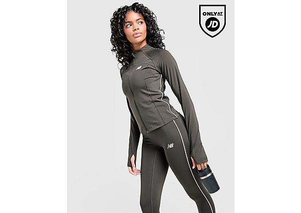 New Balance Pipe Full Zip Top black