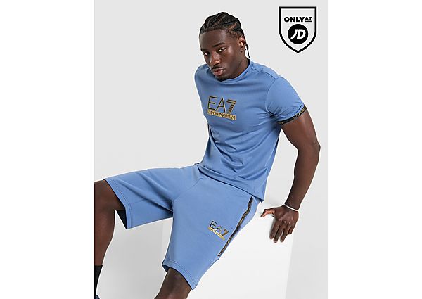 EA7 Emporio Armani Tape Shorts blue