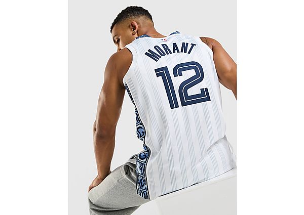 Nike NBA Memphis Grizzlies Morant #12 City Jersey white