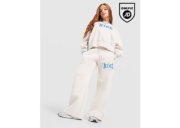 Nike Classics Graphic Phoenix Wide Leg Joggers brown