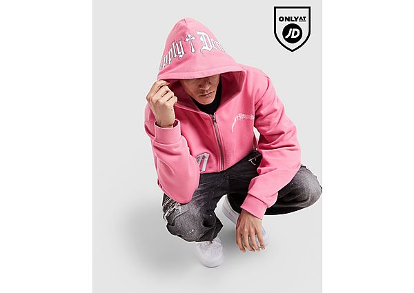 Supply & Demand Atomic Full Zip Hoodie pink