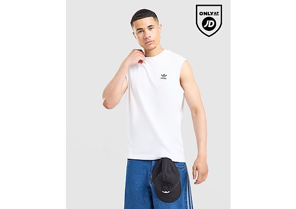 adidas Originals Trefoil Essentials Vest white