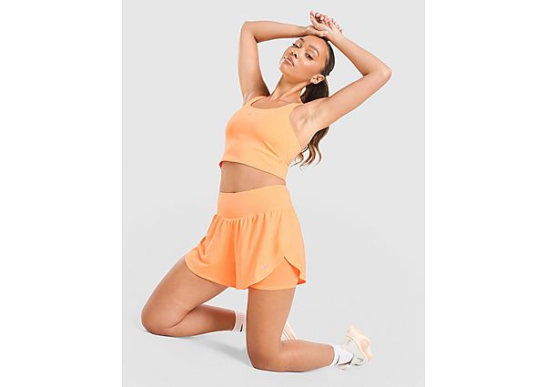 Nike Running Tempo Flow Mesh 2-in-1 Shorts Orange
