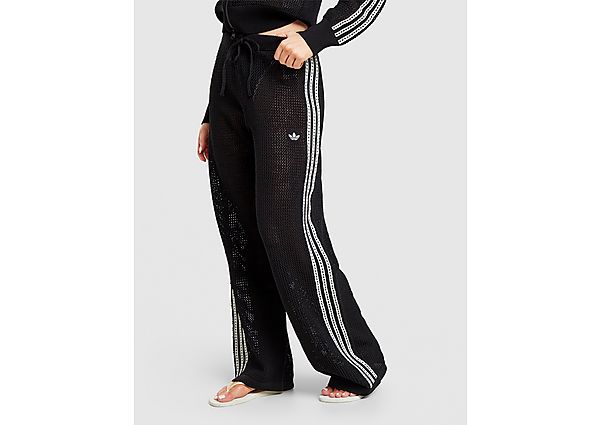 adidas Originals Crochet Wide Leg Joggers black