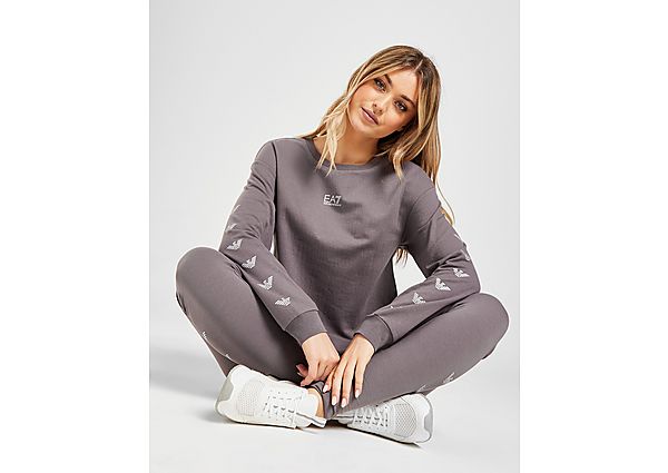EA7 Emporio Armani Repeat Eagle Crew Sweatshirt grey