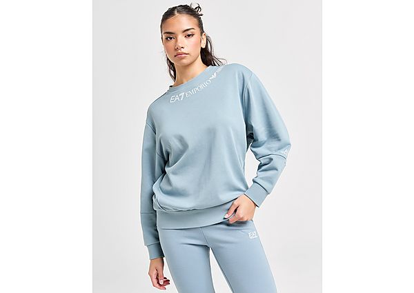 EA7 Emporio Armani Logo Crew Sweatshirt blue