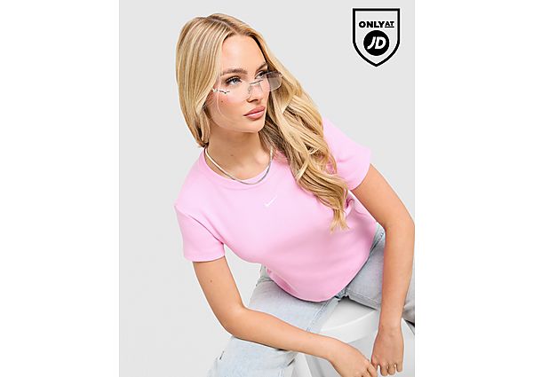 Nike Ribbed T-Shirt pink