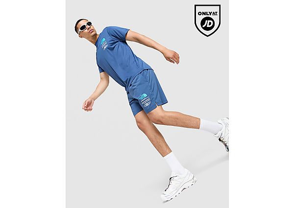 The North Face Graphic Reaxion Shorts blue