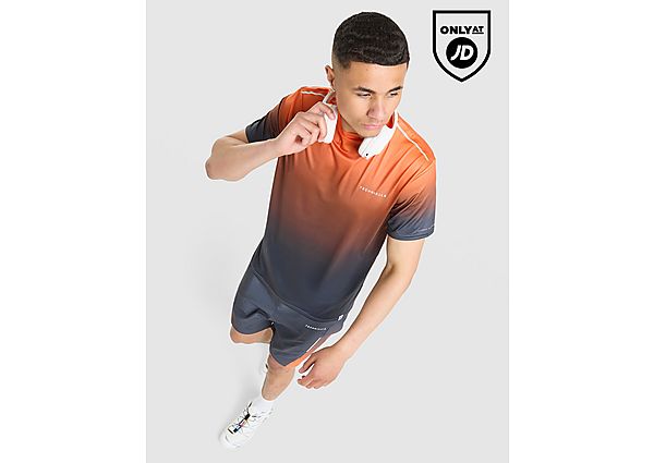 Technicals Lotus T-Shirt/Shorts Set Orange