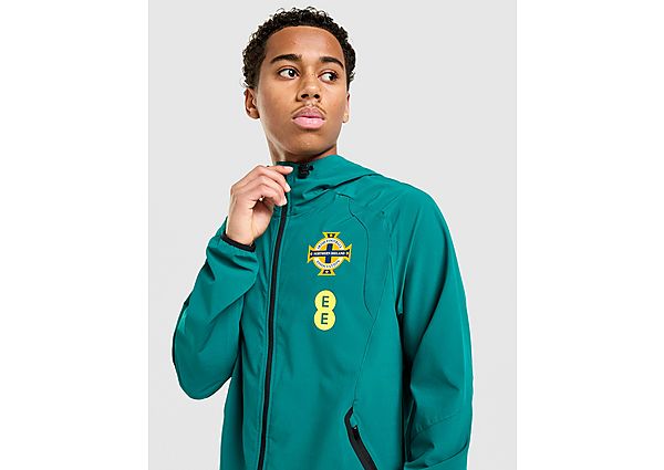 adidas Northern Ireland Tiro Travel Full Zip Windbreaker blue
