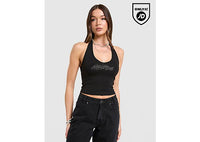 Hoodrich Solace Diamante Halterneck Top black