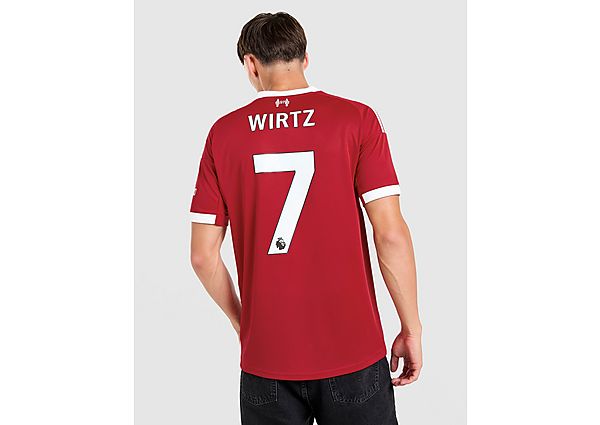adidas Liverpool FC 2025/26 Wirtz #7 Home Shirt red