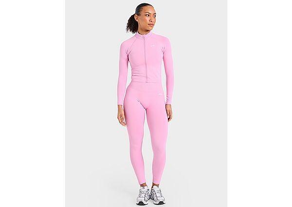 AYBL Enhance Full Zip Seamless Top pink