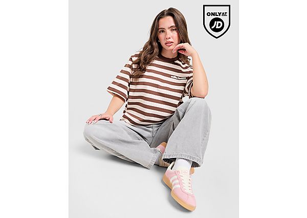 Unlike Humans Stripe Jem T-Shirt brown