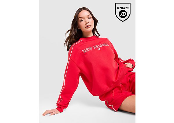 New Balance Outline Crew Sweatshirt red