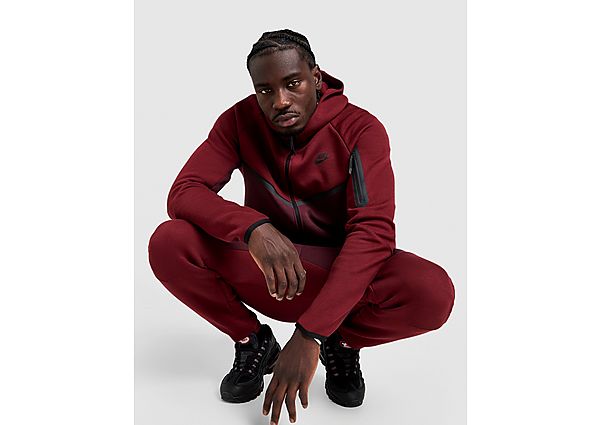 Nike Tech Fleece Full Zip Hoodie red
