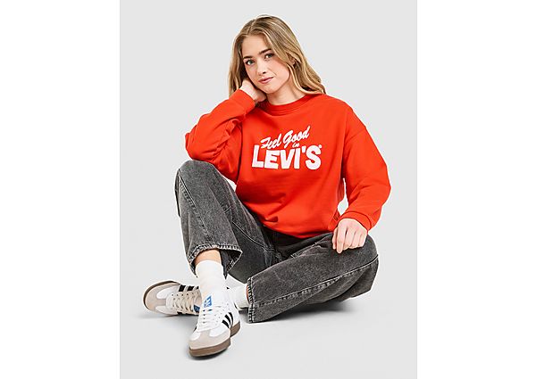 LEVI\'S Feel Good Crew Sweatshirt red