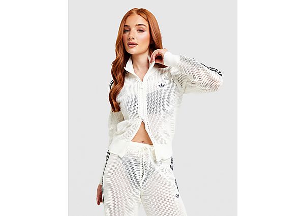 adidas Originals Crochet Track Top white