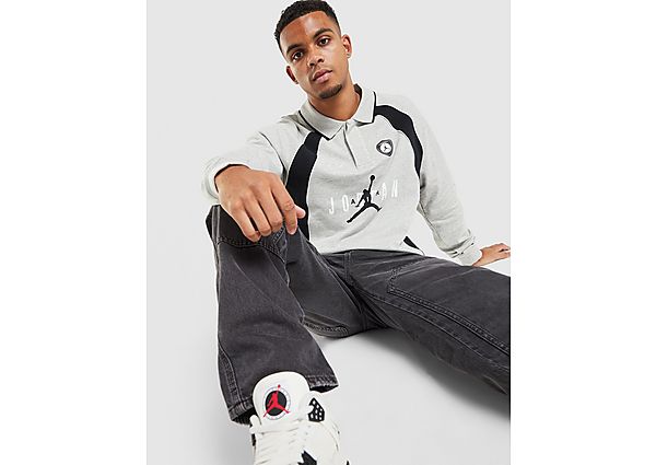 Jordan Polo Long Sleeve Jersey grey