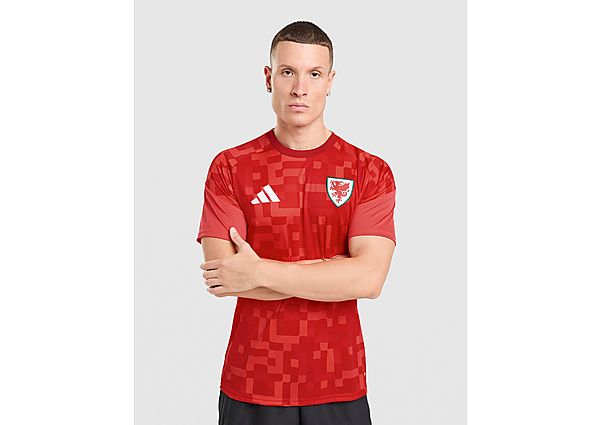 adidas Wales 2026 Home Pre Match Shirt red