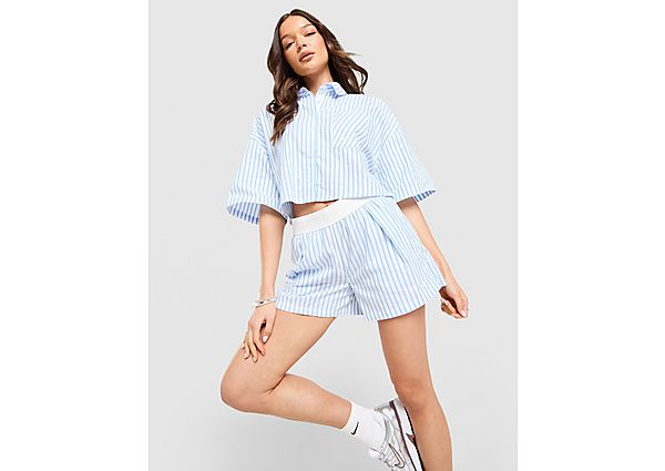 Nike Chill Poplin Stripe Shorts blue