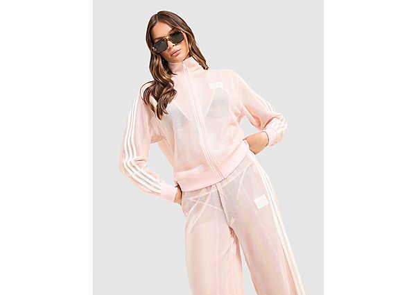 adidas Originals Crochet Football Track Top pink