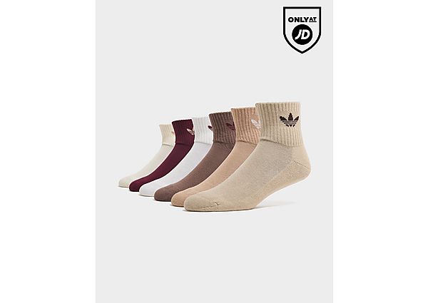 adidas Originals 6-Pack Quarter Socks cream
