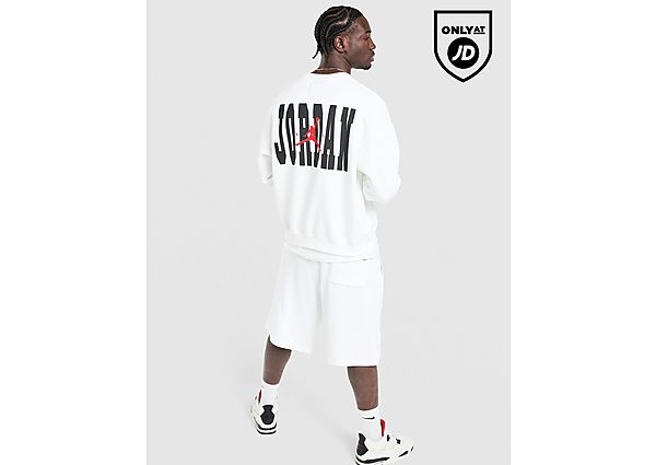 Jordan Globe Crew Sweatshirt white